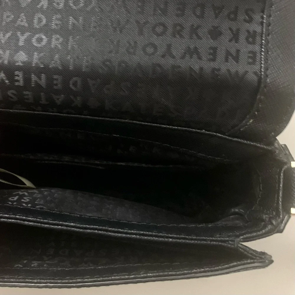 KATE SPADE NEW YORK Mini Leather Crossbody Bag, black